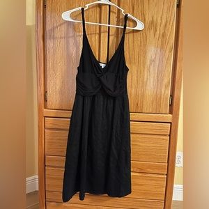 New York & Company Stretch Black Spaghetti Strap Dress